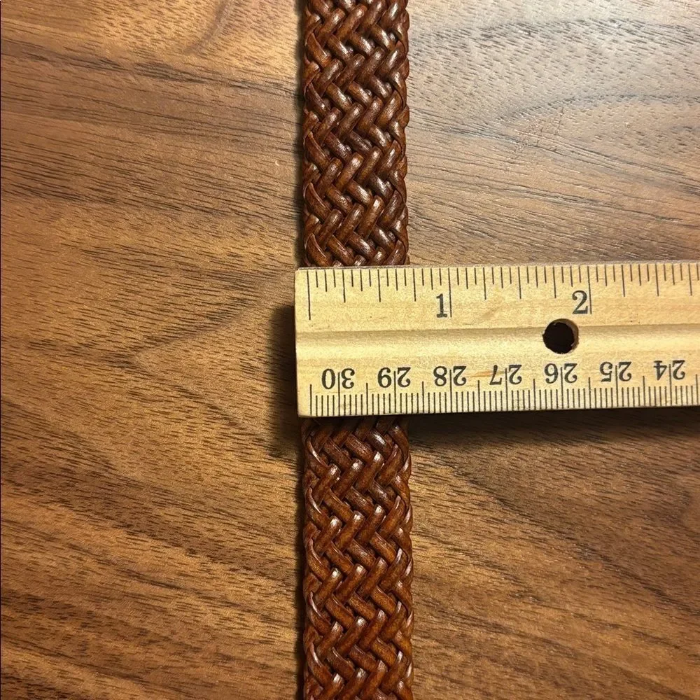 Vintage Braided Leather Belt